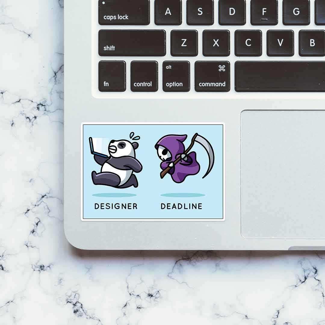 Designer and Deadlines Sticker | STICK IT UP
