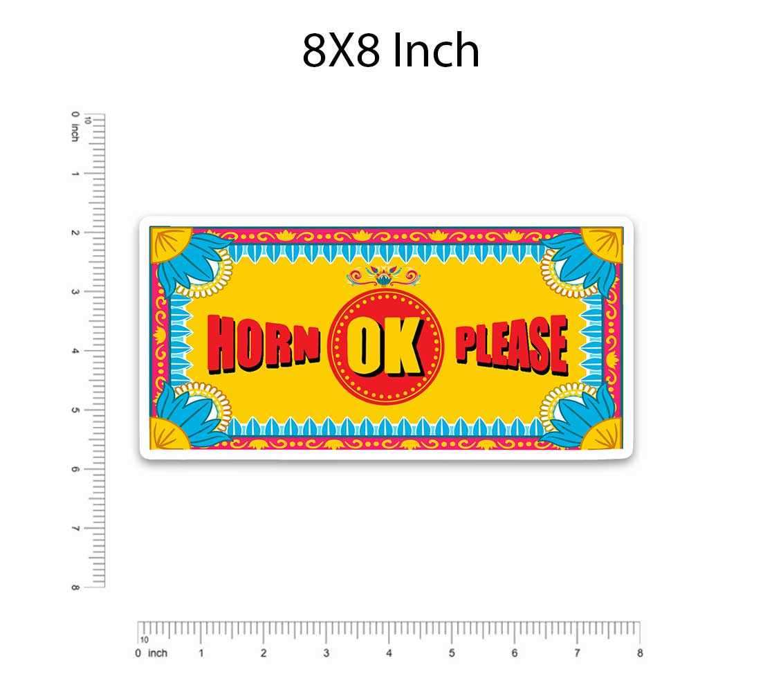 HORN OK PLEASE Bumper Sticker | STICK IT UP