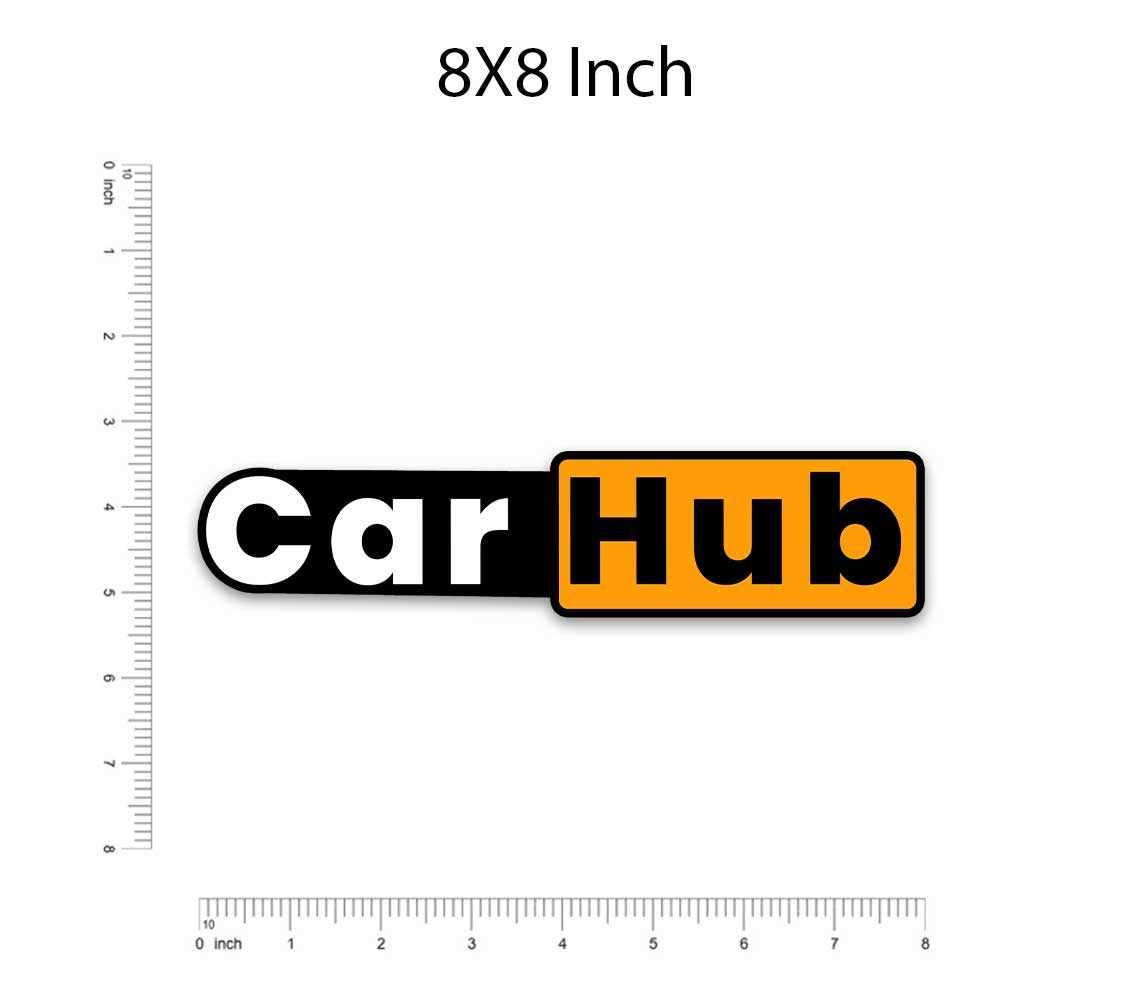 Car Hub Bumper Sticker | STICK IT UP