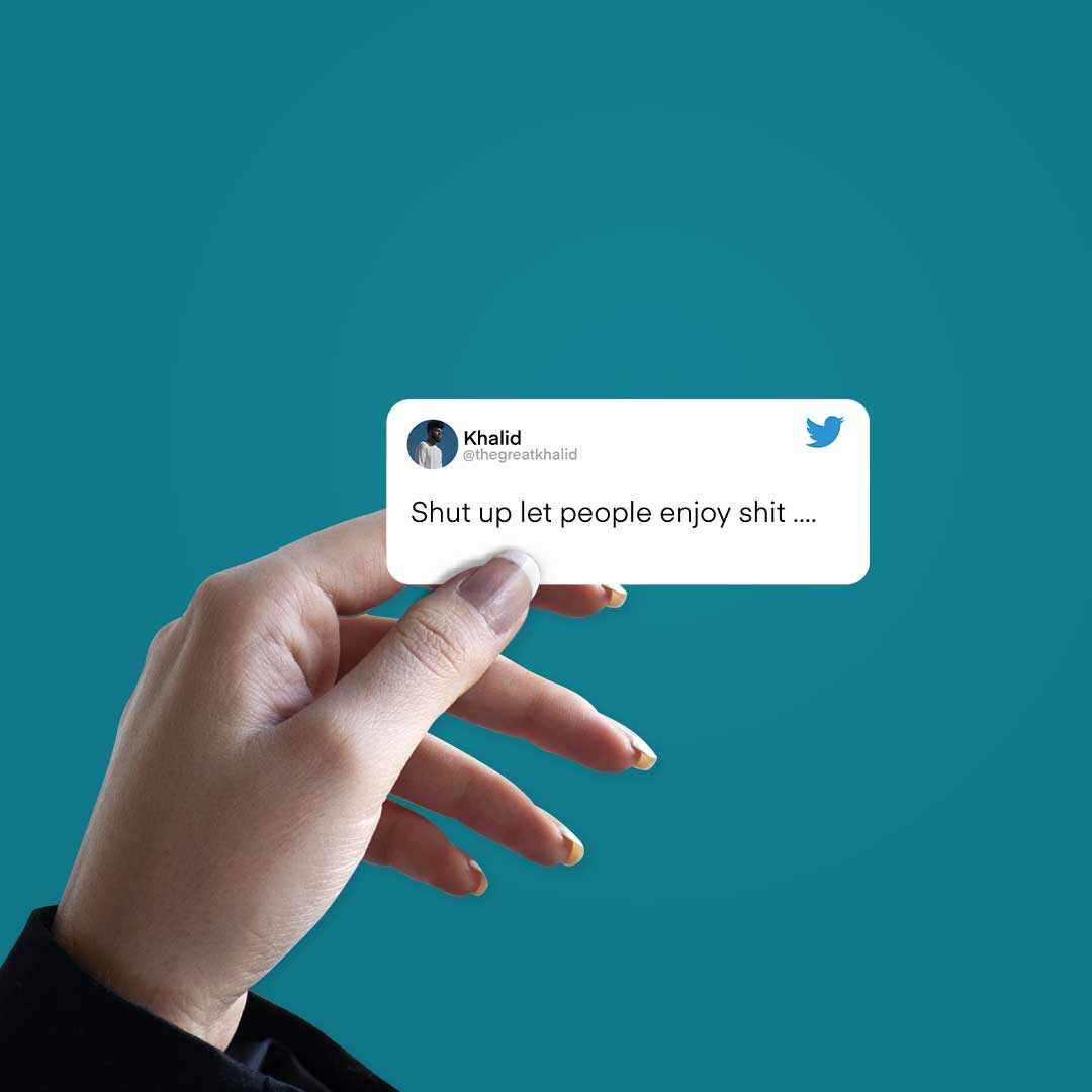 Let People Enjoy Shit Sticker | STICK IT UP