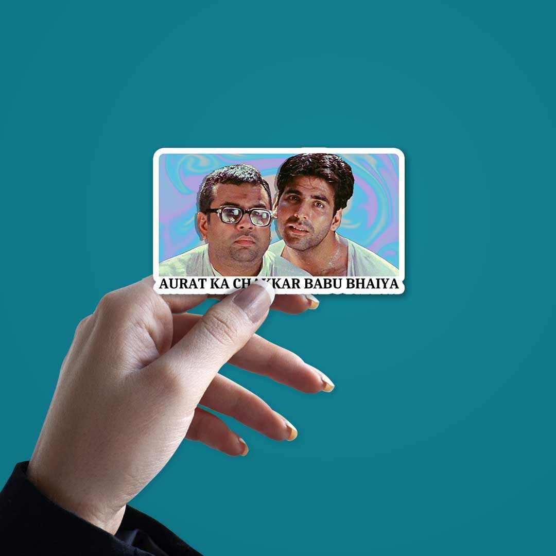 Hera Pheri - Aurat ka chakkar Babu Bhaiya Sticker | STICK IT UP