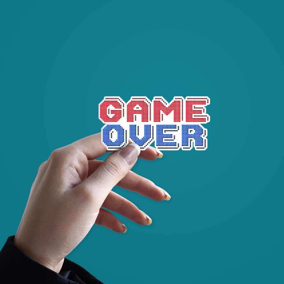 Game Over Sticker | STICK IT UP