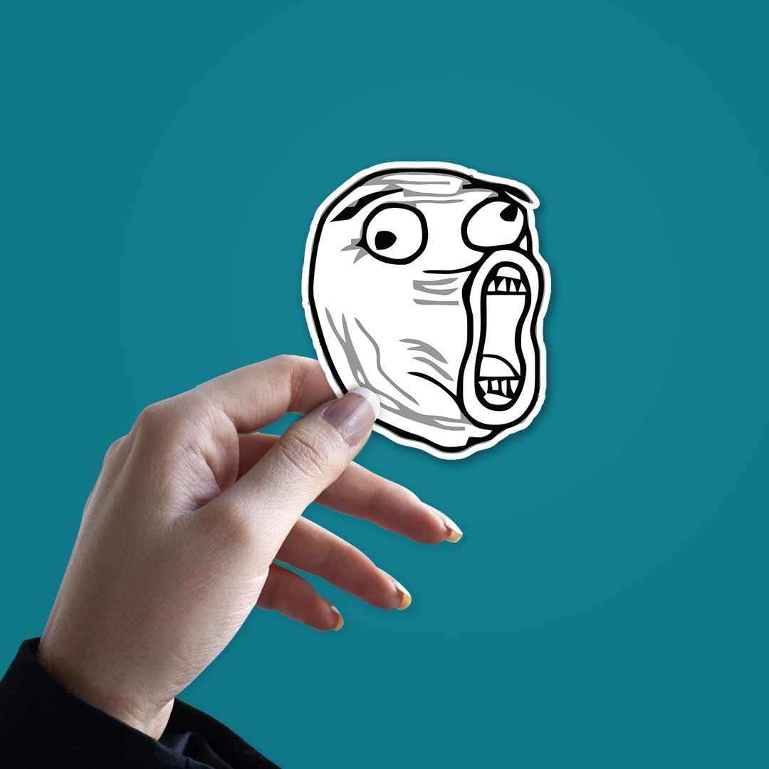 The meme face Sticker | STICK IT UP