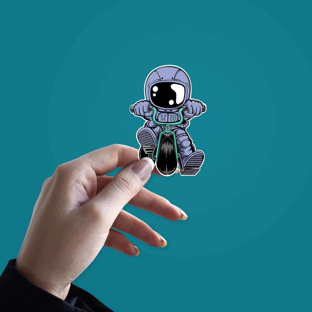 Astronaut Bike Sticker | STICK IT UP