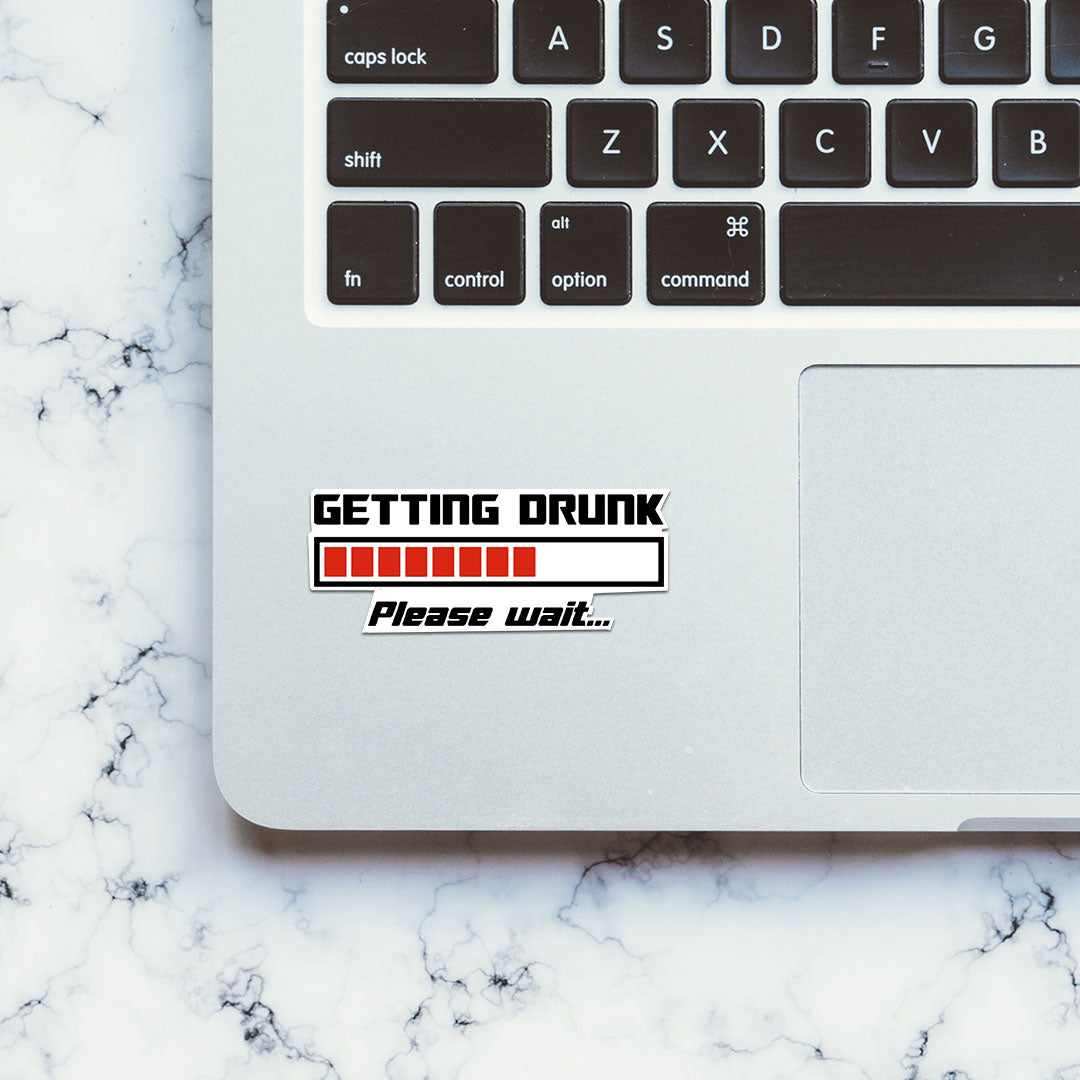 Getting Drunk Sticker | STICK IT UP