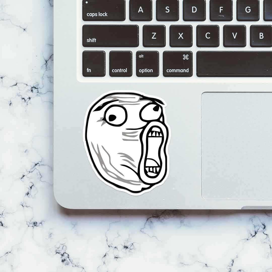 The meme face Sticker | STICK IT UP