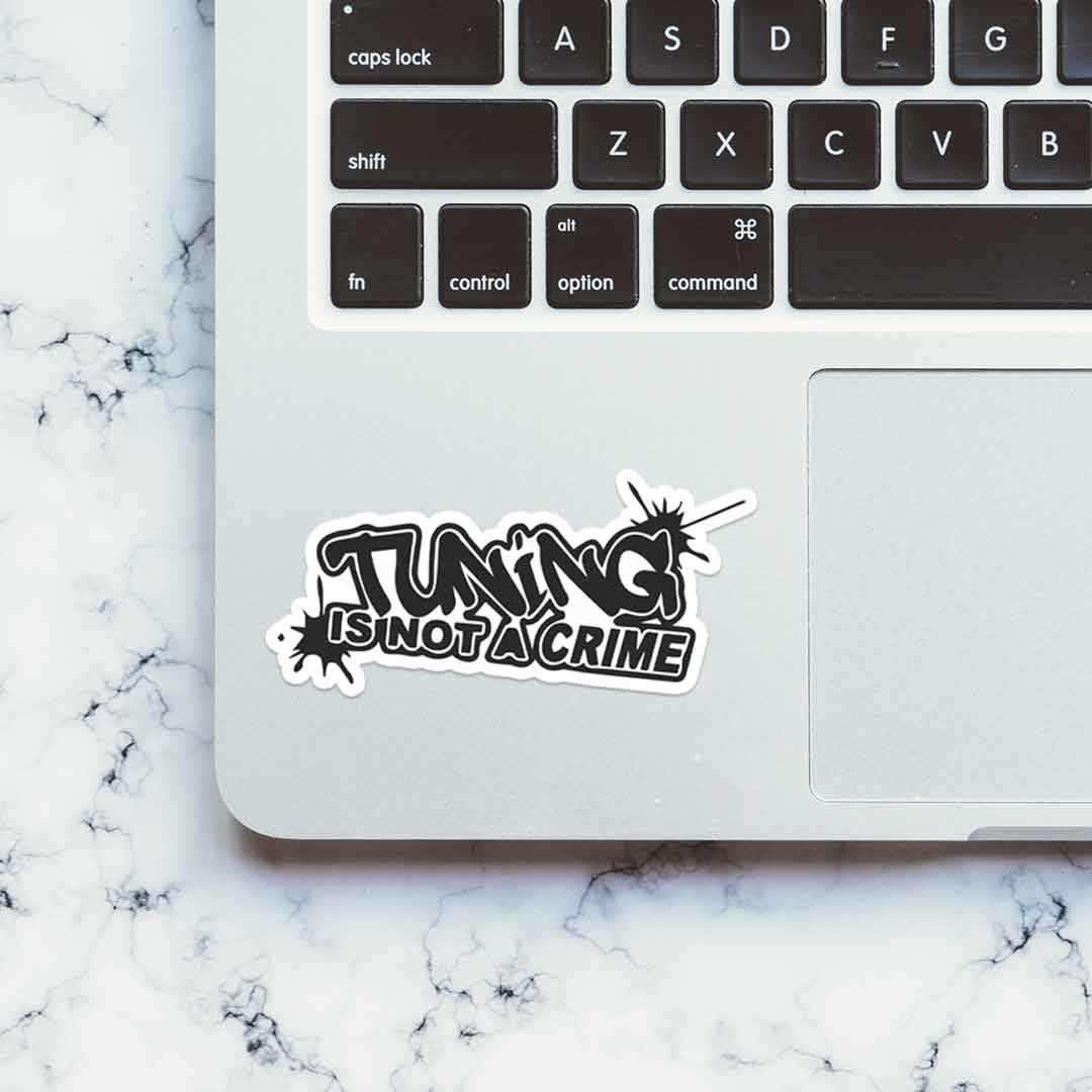 Tuning is not a crime Sticker | STICK IT UP