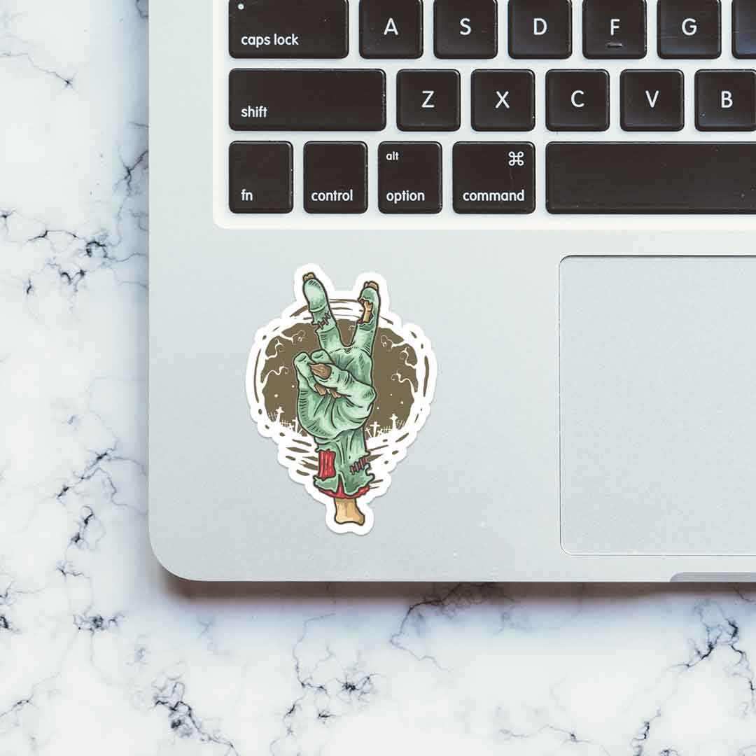 Peace out -Zombie Sticker | STICK IT UP