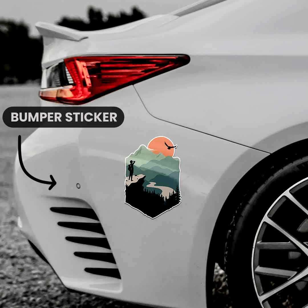 Mountain Adventure Bumper Sticker | STICK IT UP