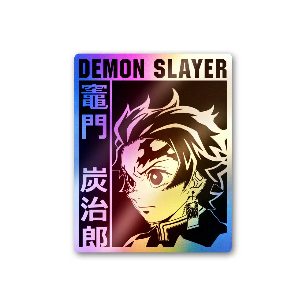 Demon Slayer Tanjro Holographic Sticker