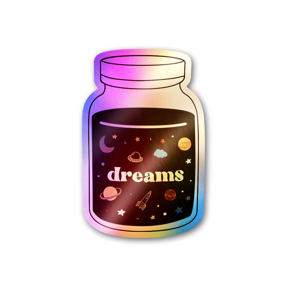 Dreams Holographic Sticker