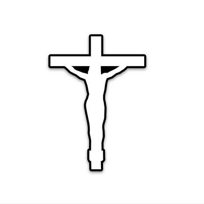 Jesus Cross Bumper Sticker