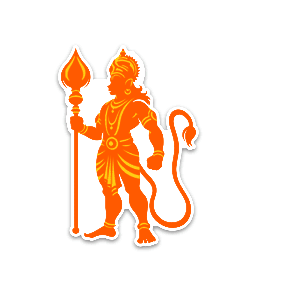 Lord Hanuman 2.0 Bumper Sticker
