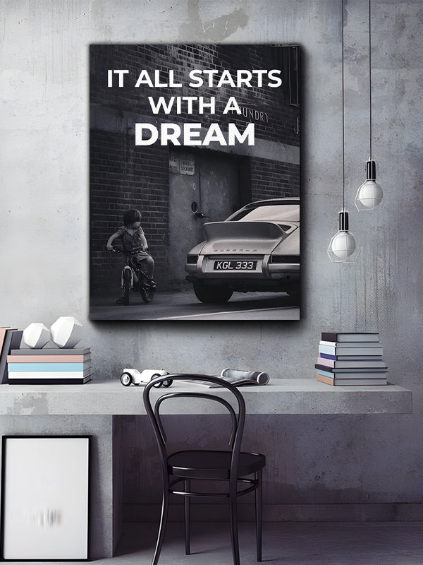 It All Start With A Dream Canvas Art