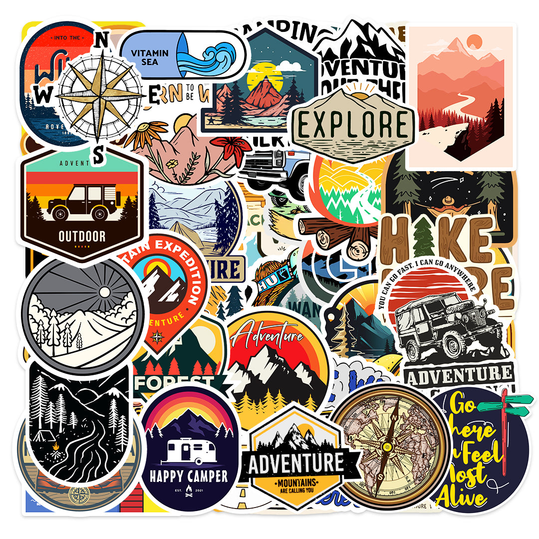 Camping Sticker Packs [50 sticker]