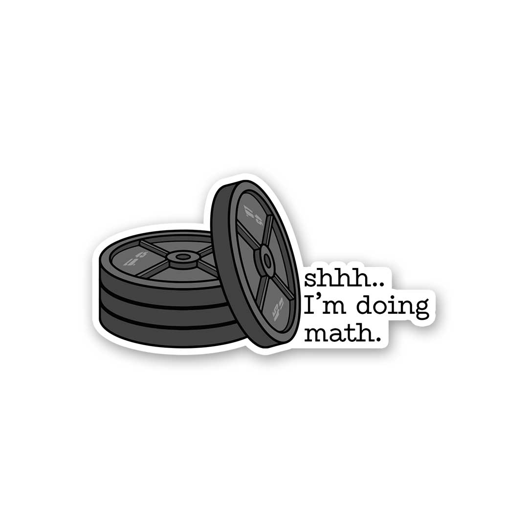 Shhhh..I'm Doing Math Sticker