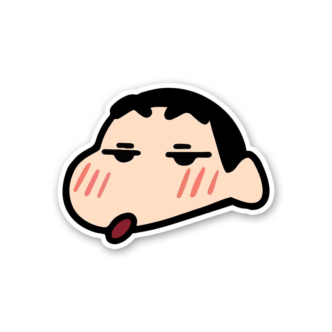 Shy Shinchan Sticker