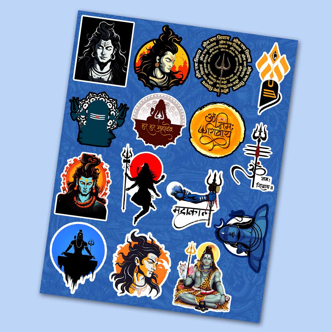 Lord Shiva Mini Sticker Sheet