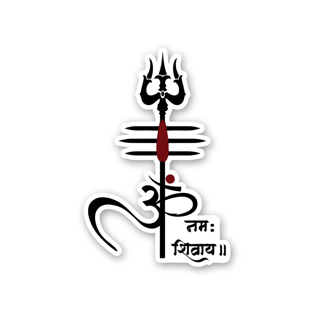 Shiva Trishul Sticker