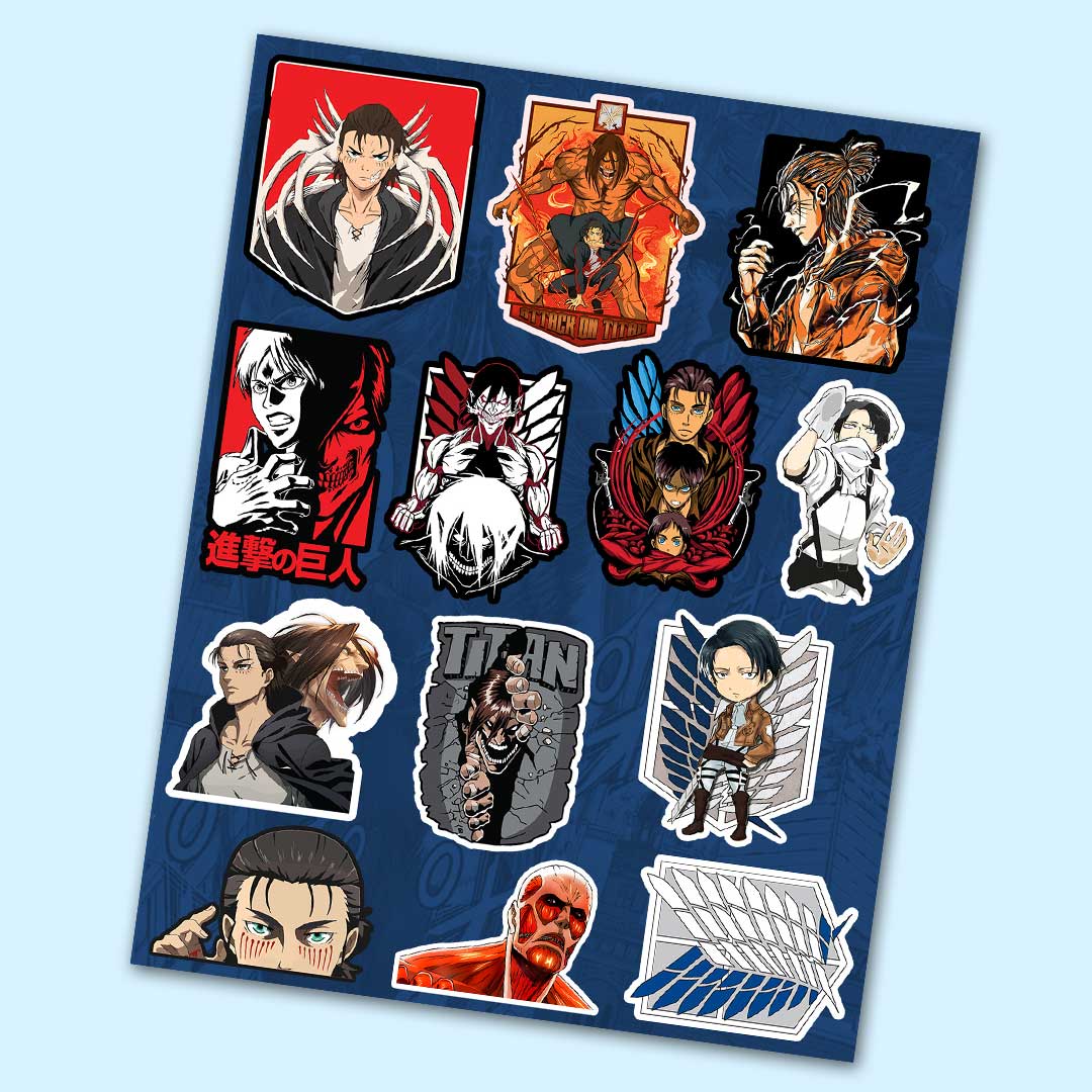 Attack on titan Mini Sticker Sheet