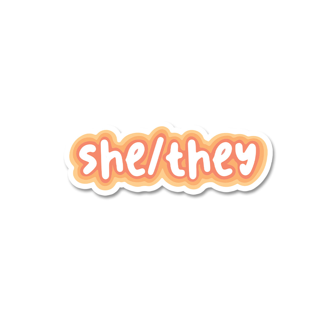 SHE-THEY Sticker