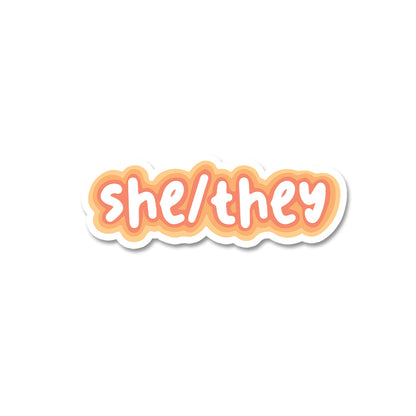 SHE-THEY Sticker