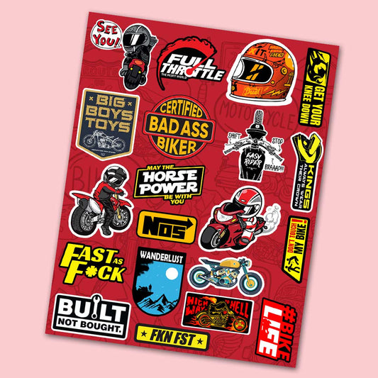 Bike Mini Sticker Sheet