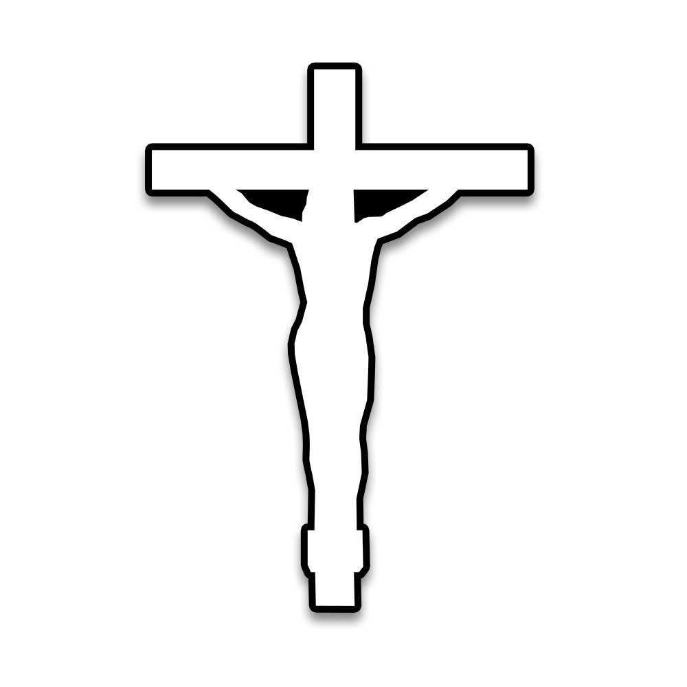 Jesus Cross Bumper Sticker