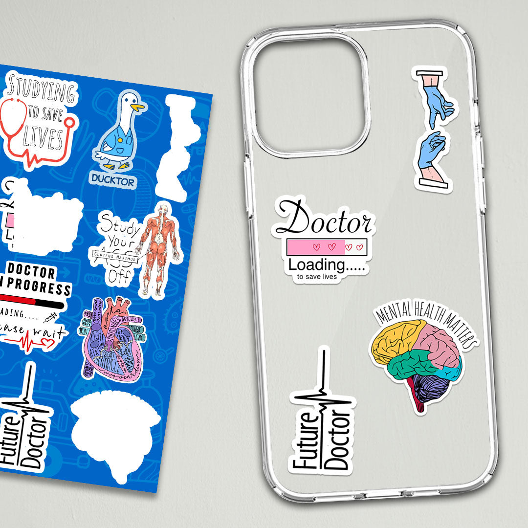 Docter mini sticker sheet