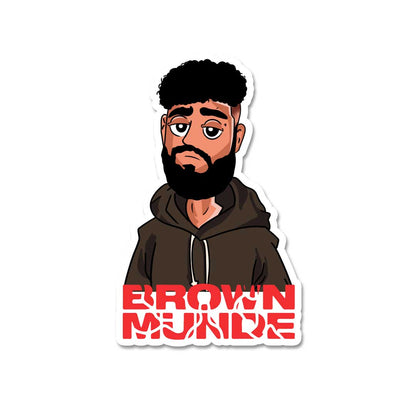 Brown Munde  Sticker