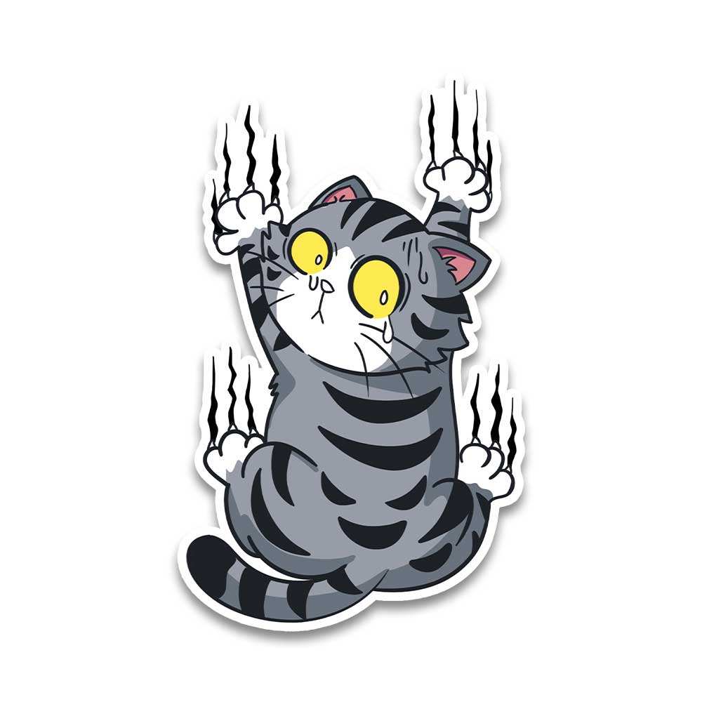 Grey Cat Bumper Sticker