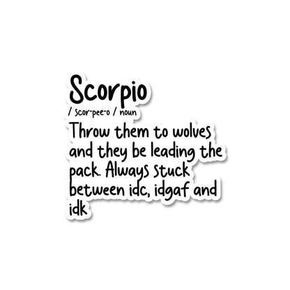 Scorpio  Sticker