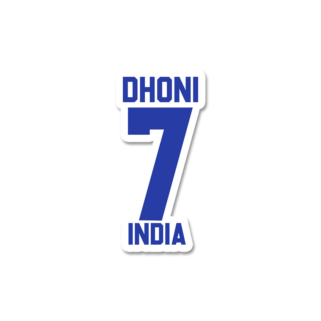 dhoni 7 Sticker