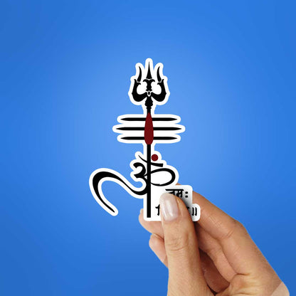 Shiva Trishul Sticker