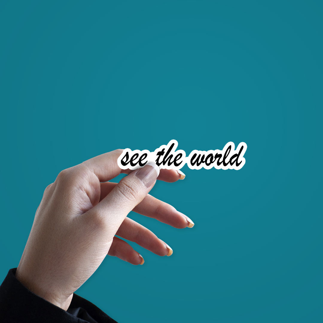 See The World Sticker