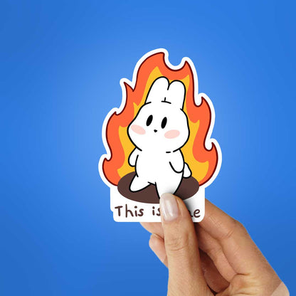 This Is Fine Sticker