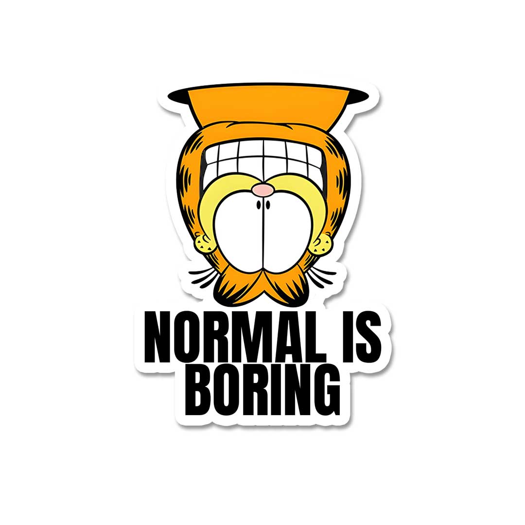 Normal Is Boring  Sticker