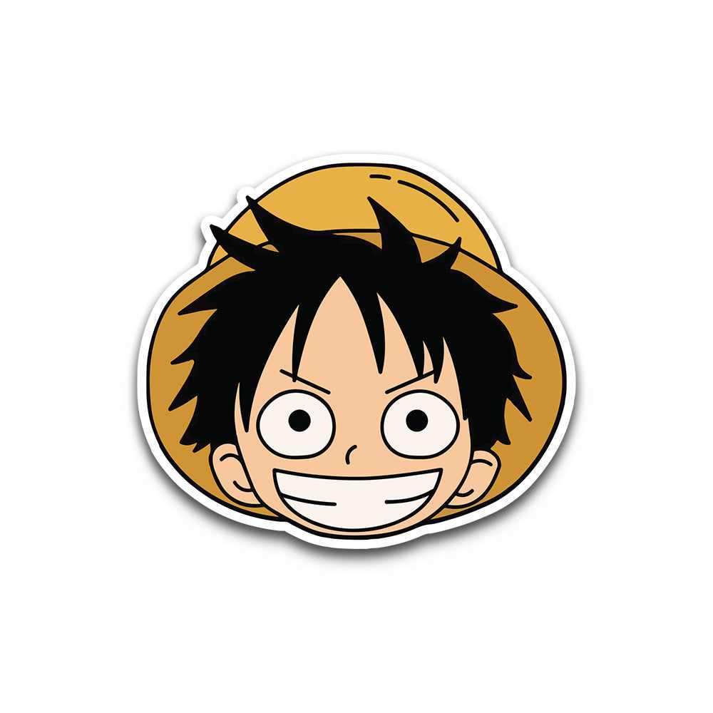 Luffy Face Bumper Sticker | STICK IT UP