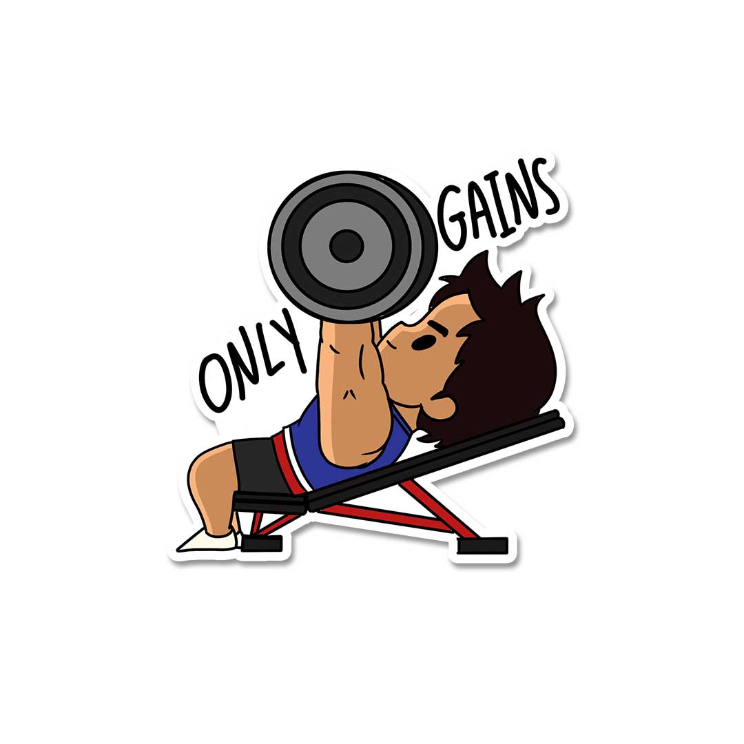 Only Gains  Sticker