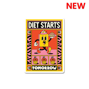 Diet Starts Tomorrow Sticker
