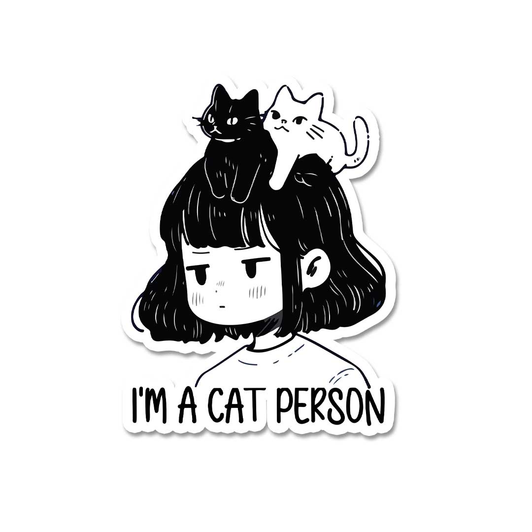 I'M A Cat Person  Sticker