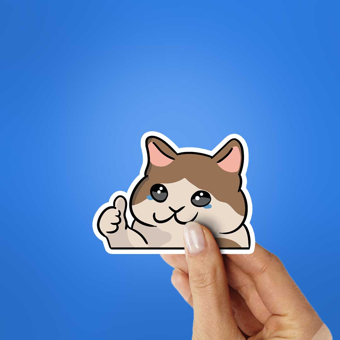 Sad Cat Sticker