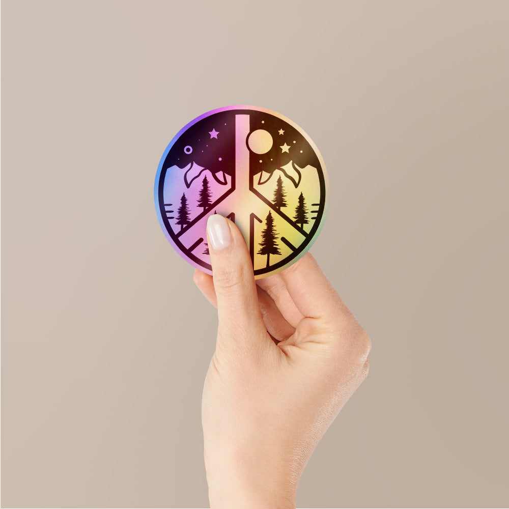 Peace Holographic Stickers | STICK IT UP