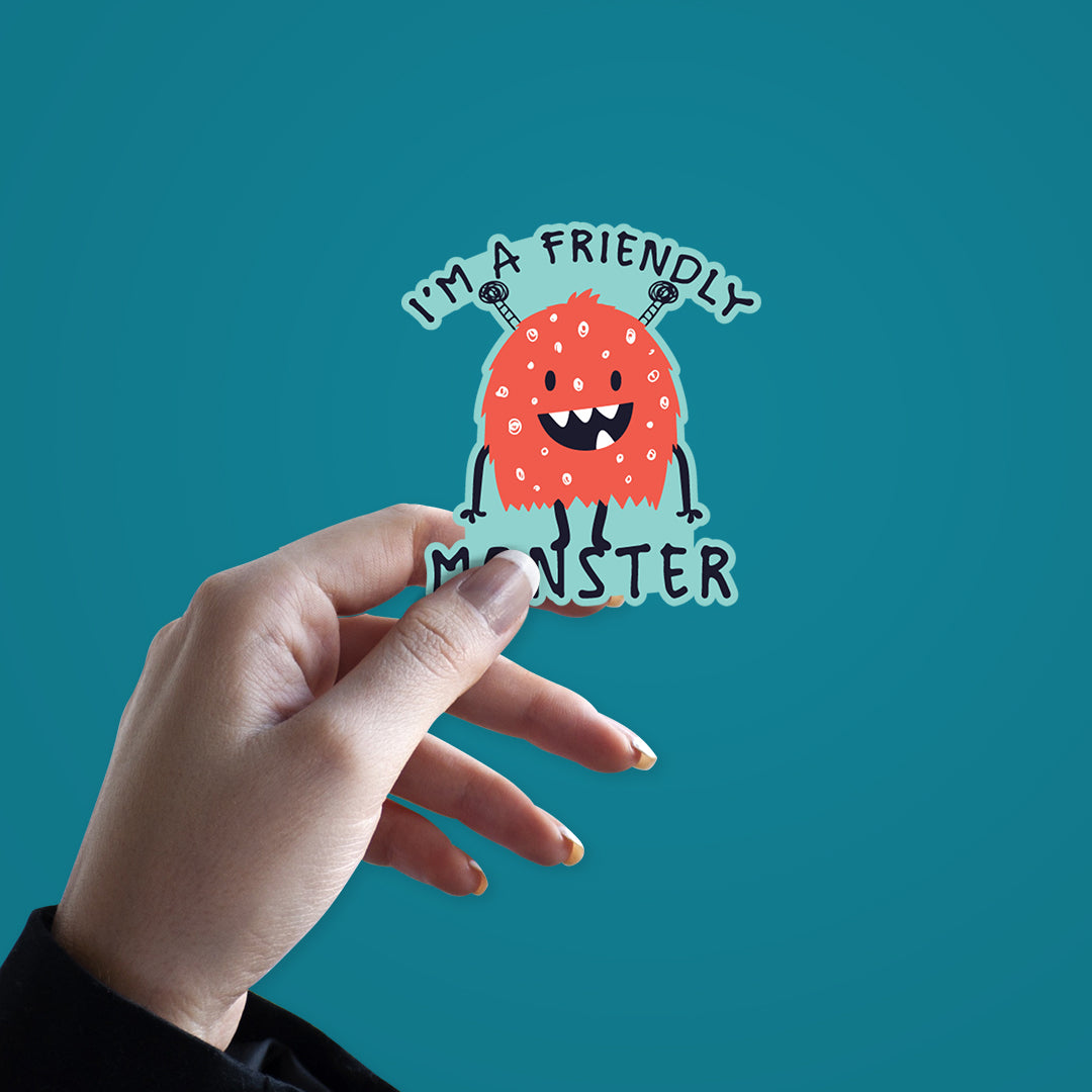 Im A Friendly Monster Stickers