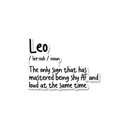 Leo  Sticker