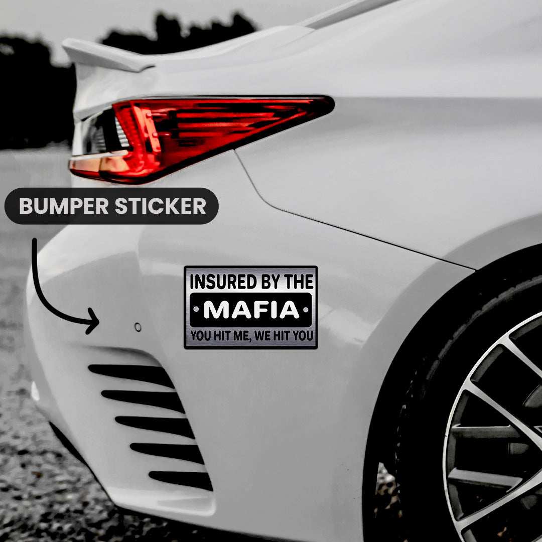 You Hit Me We Hit You  Bumper Sticker