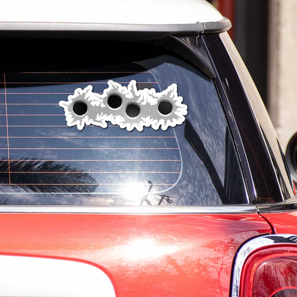 Bullet Marks Bumper Sticker