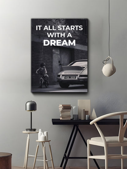 It All Start With A Dream Canvas Art