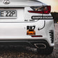 RX7 Orange Bumper Sticker | STICK IT UP