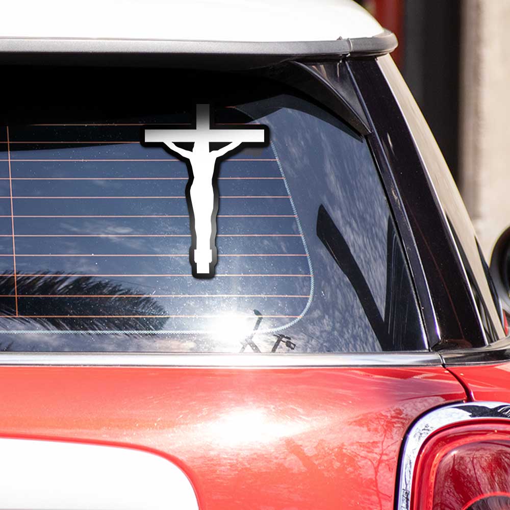 Jesus Cross Bumper Sticker